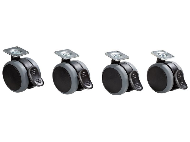 Set Of 4 Castors With Brakes For Babi Up Units